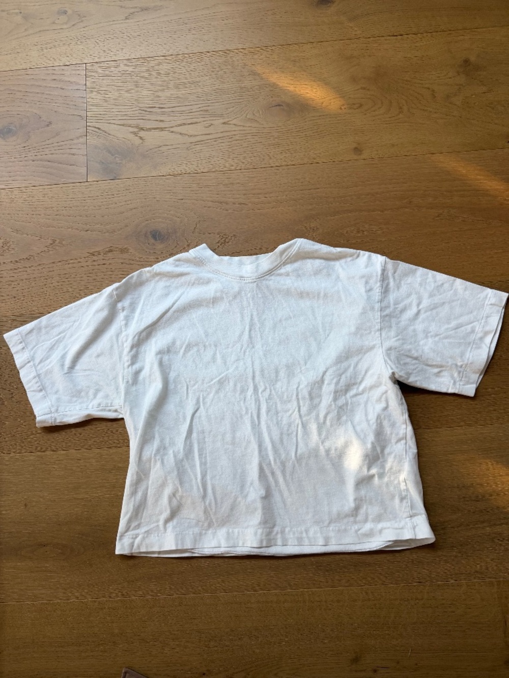 Madewell White Oversized Boxy Crewneck T-Shirt